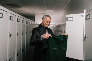 José Mourinho, entrenador del Manchester United Football Club, visita Jaguar
