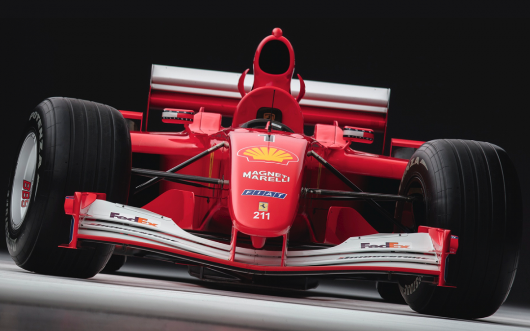 El Ferrari F2001 ganador de Schumacher, vendido por 7.5 millones